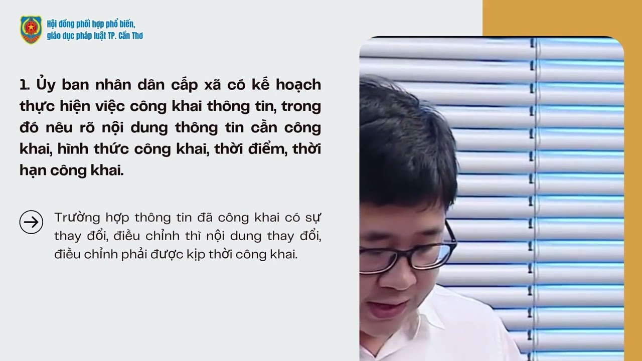 Trách nhiệm tổ chức thực hiện việc công khai thông tin dân chủ ở cơ sở