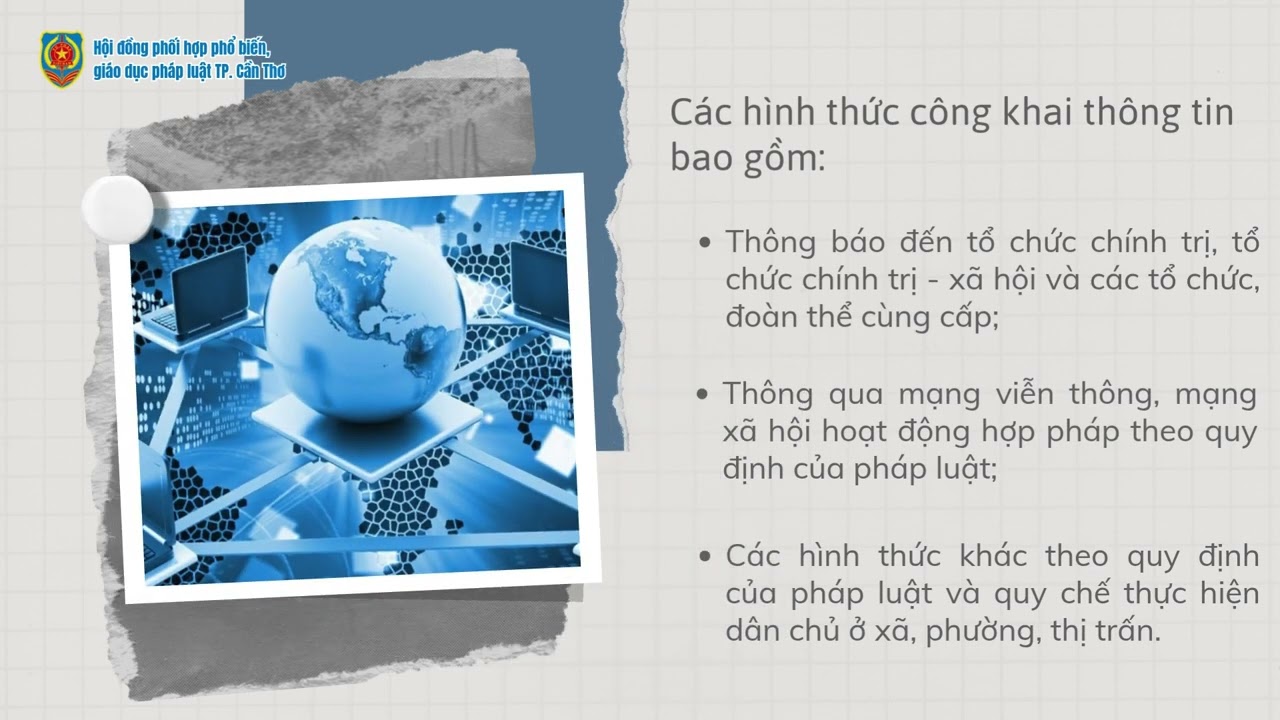 Các hình thức và thời điểm công khai thông tin dân chủ ở cơ sở