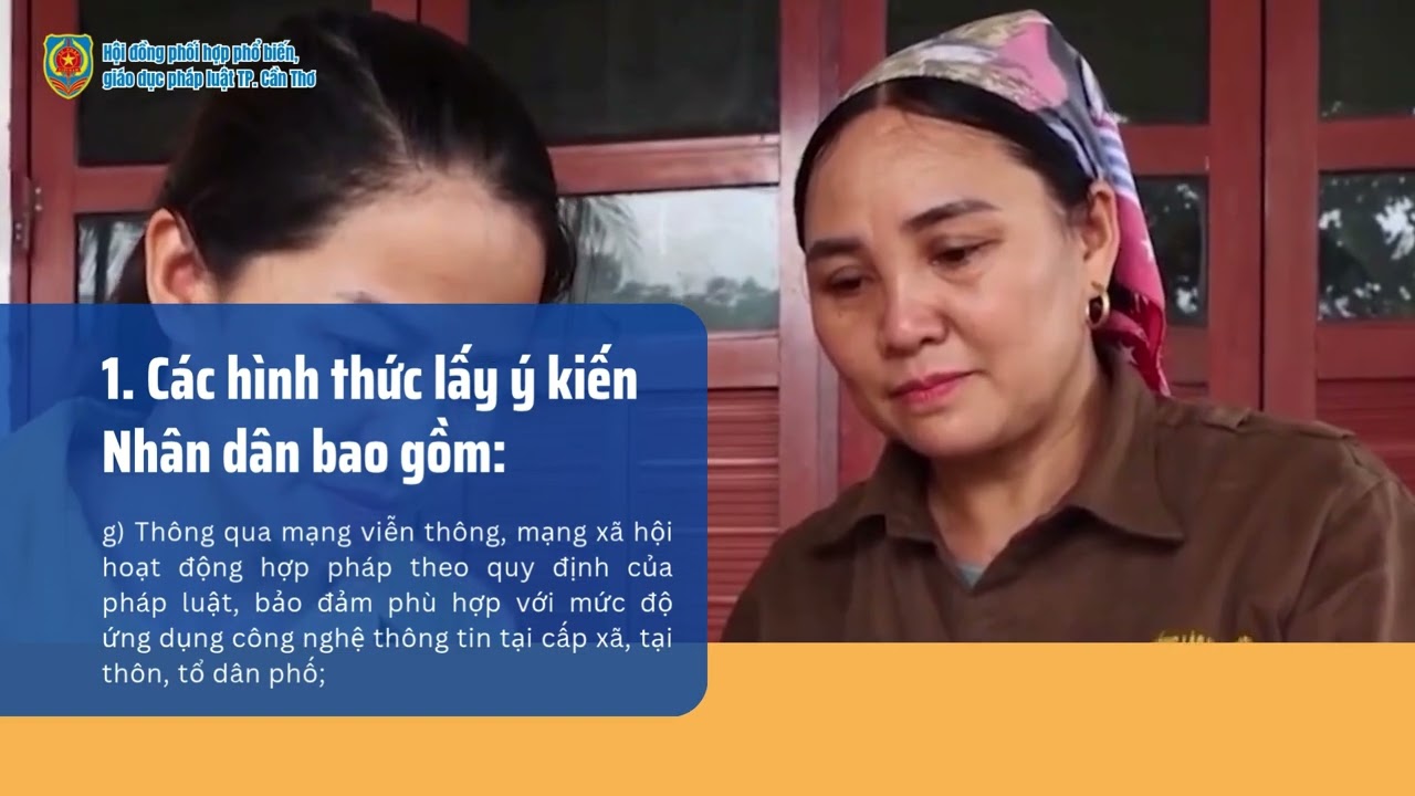 Hình thức Nhân dân tham gia ý kiến