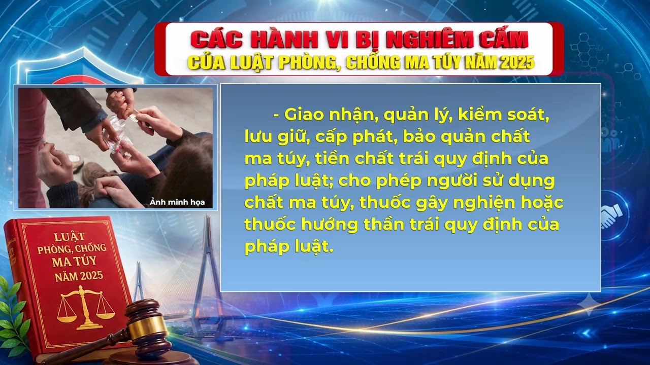 Các hành vi bị nghiêm cấm của Luật phòng, chống ma túy năm 2025