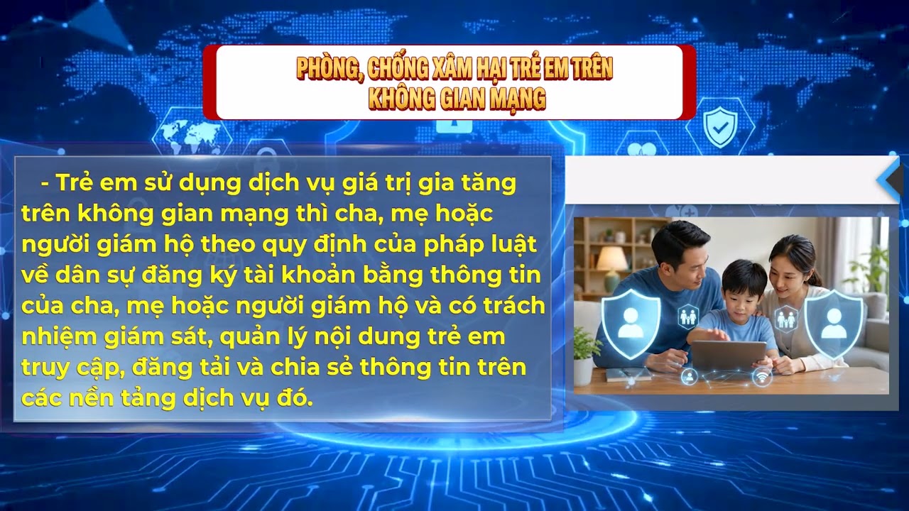 Phòng chống xâm hại trẻ em trên không gian mạng